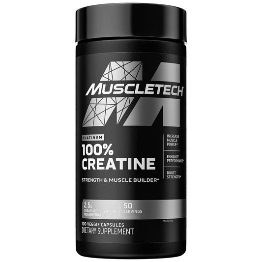 VEGAN 100% CREATINE 100 CAPS 50 SERV
