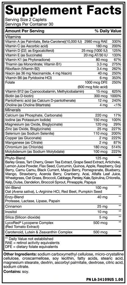 MULTIVITAMINAS MUTANT ATHLETE'S 60 CAPSULAS