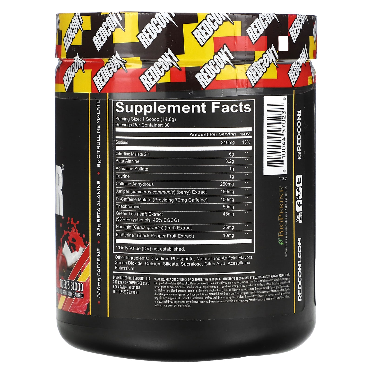 PREWORKOUT REDCON1 TOTAL WAR 30 Servs